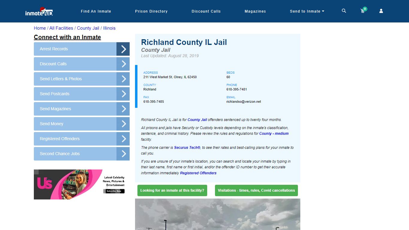 Richland County IL Jail - Inmate Locator - Olney, IL